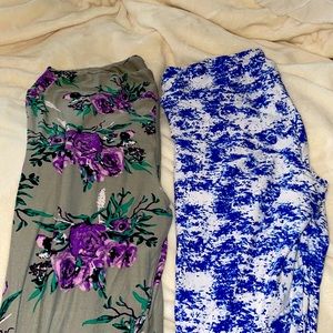 Bundle of LuLaRoe leggings tall and curvy